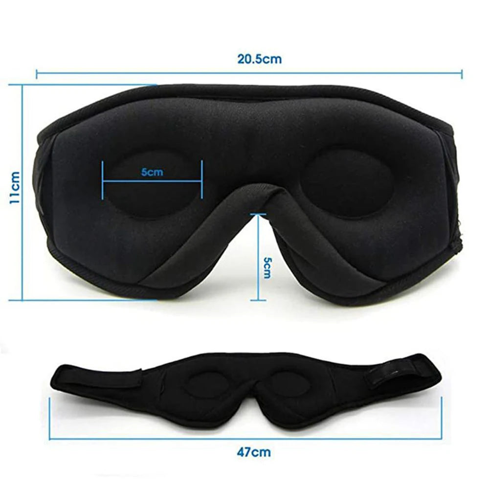 3D Bluetooth Sleep Mask with Built-In HD Headphones