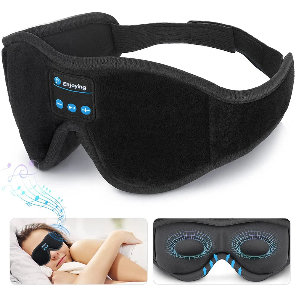 3D Bluetooth Sleep Mask with Built-In HD Headphones