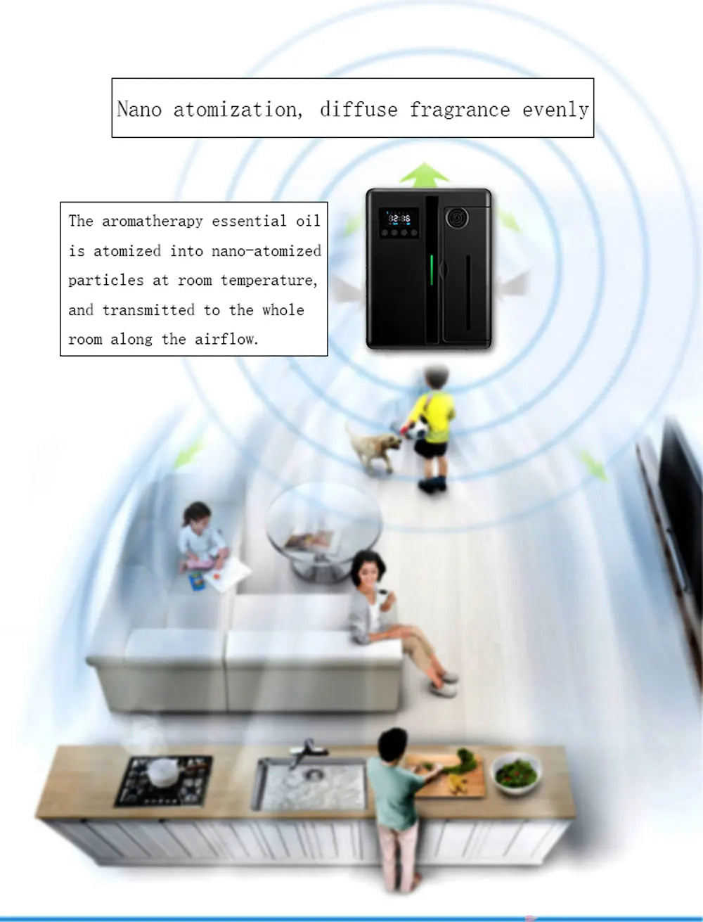 160ml Wall-Mounted Scent Machine – Hotel-Grade Aroma Diffuser