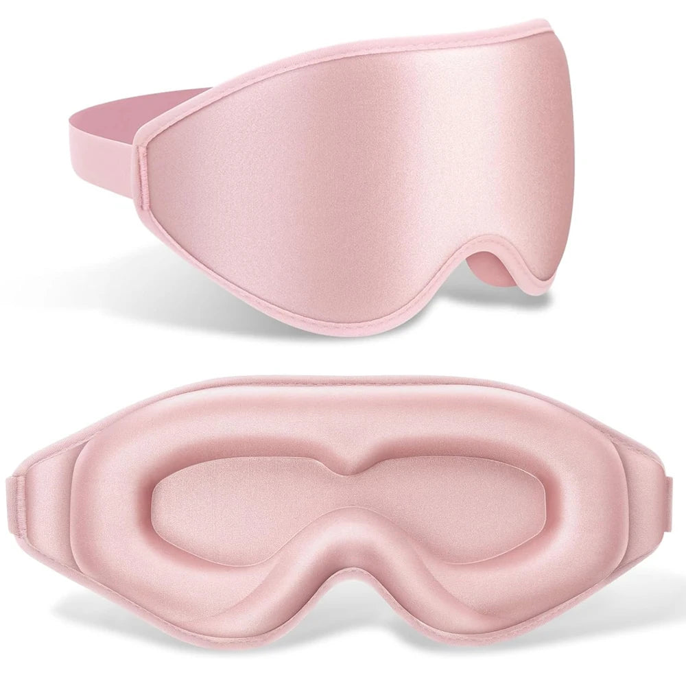 3D Memory Foam Sleep Mask – 100% Light-Blocking Eye Cover