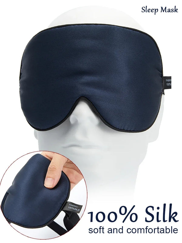 100% Natural Mulberry Silk Sleep Mask – Soft & Comfortable Eye Cover