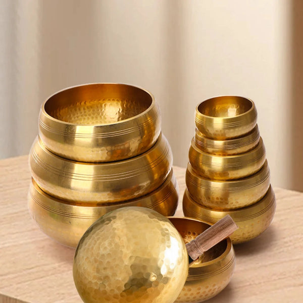Tibetan Singing Bowl Set – 6 Sizes for Meditation & Yoga