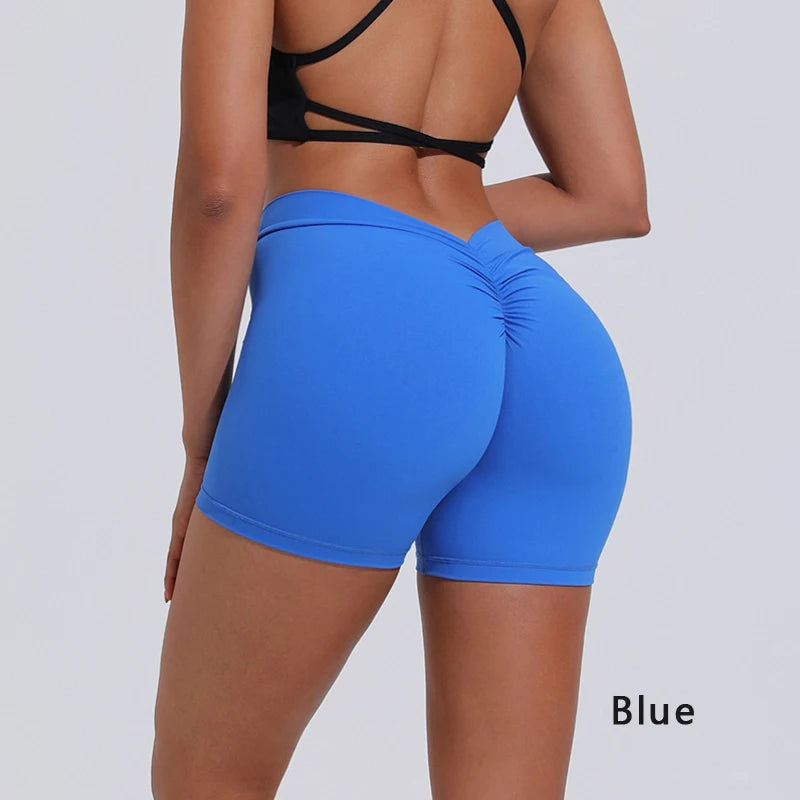 DIAS FIT JOY V-Back High-Waist Yoga Shorts – Hip Lifting Fitness Wear