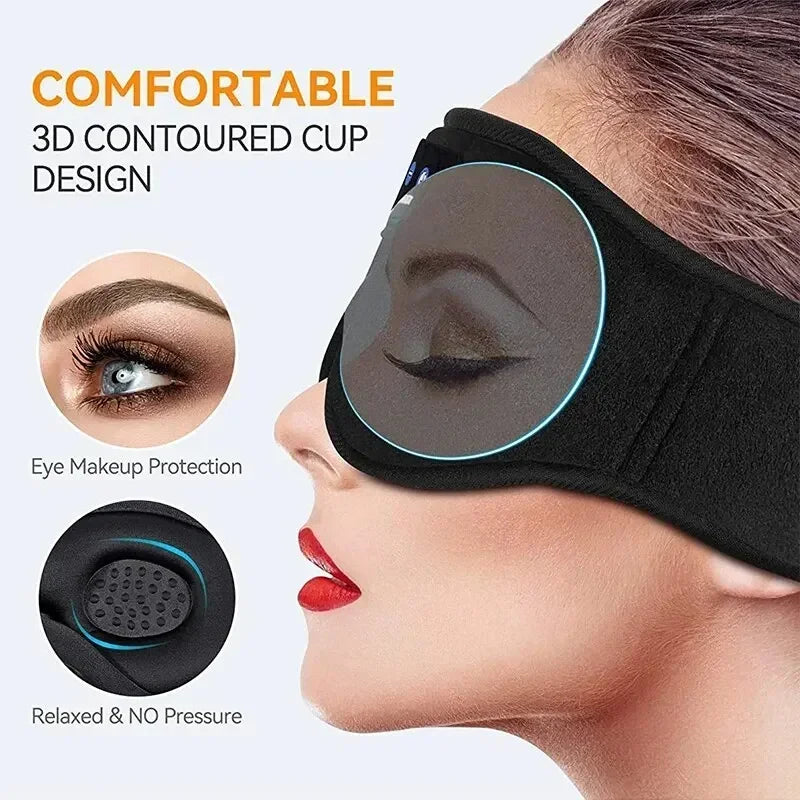 3D Bluetooth Sleep Mask with Built-In HD Headphones