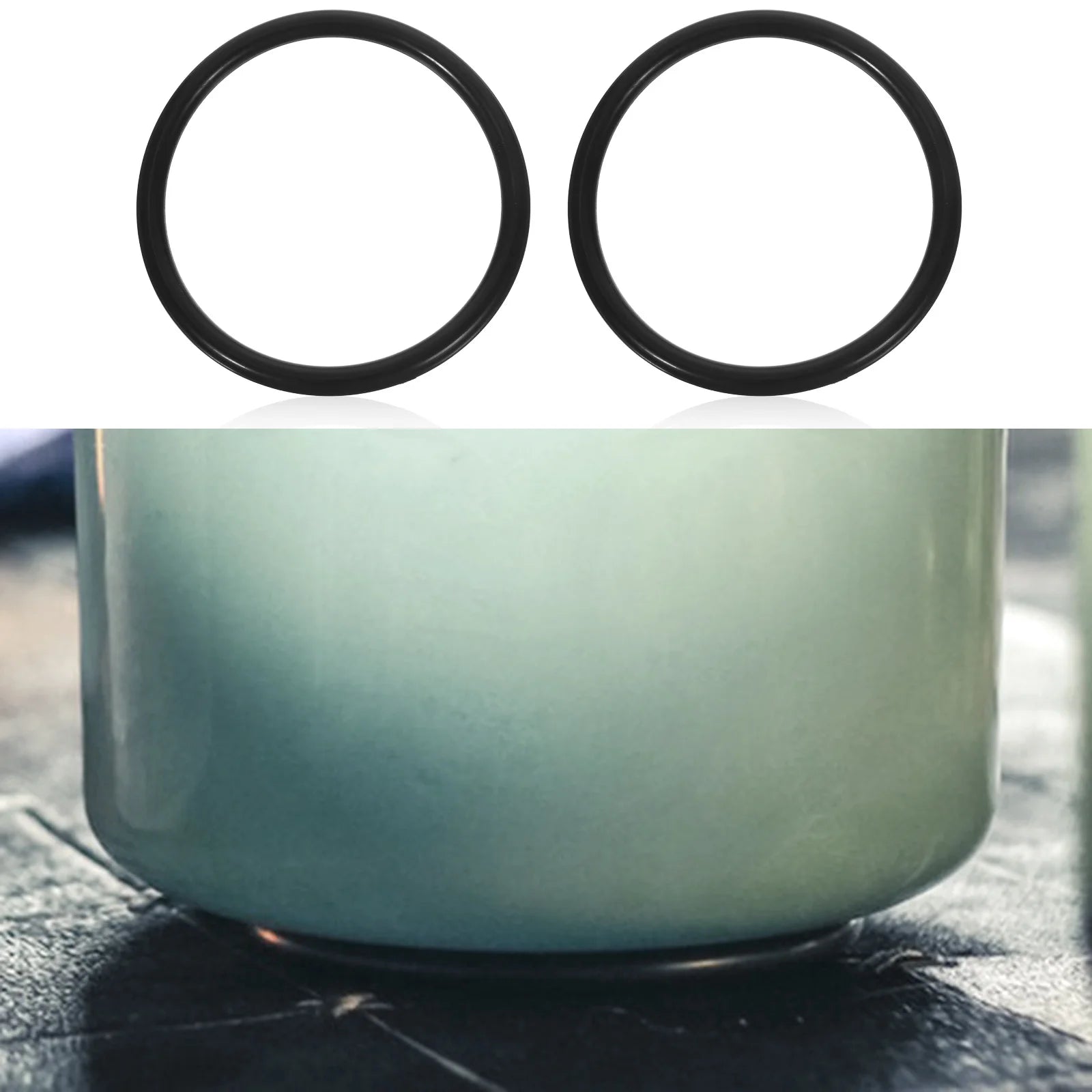 2Pcs Meditation Sound Bowl Rubber Ring Cushion Set