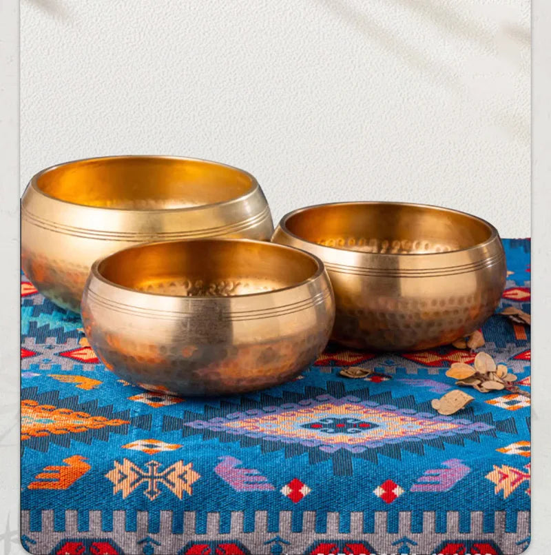 Tibetan Brass Singing Bowl – Handmade Meditation & Healing Tool