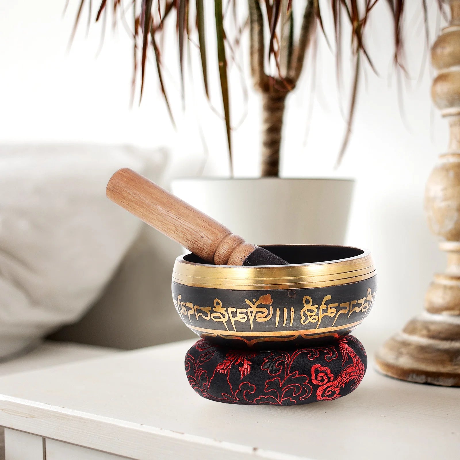 Buddhist Copper Singing Bowl Set – Meditation & Yoga Tool