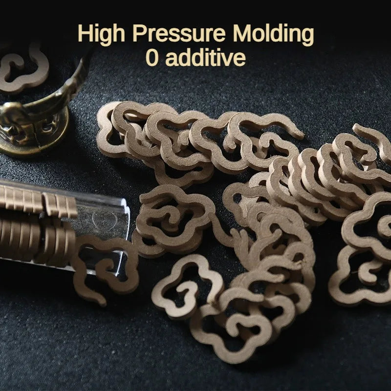 Natural Disk Incense & Mini Burner – Sandalwood & Cinnamon Aromatherapy