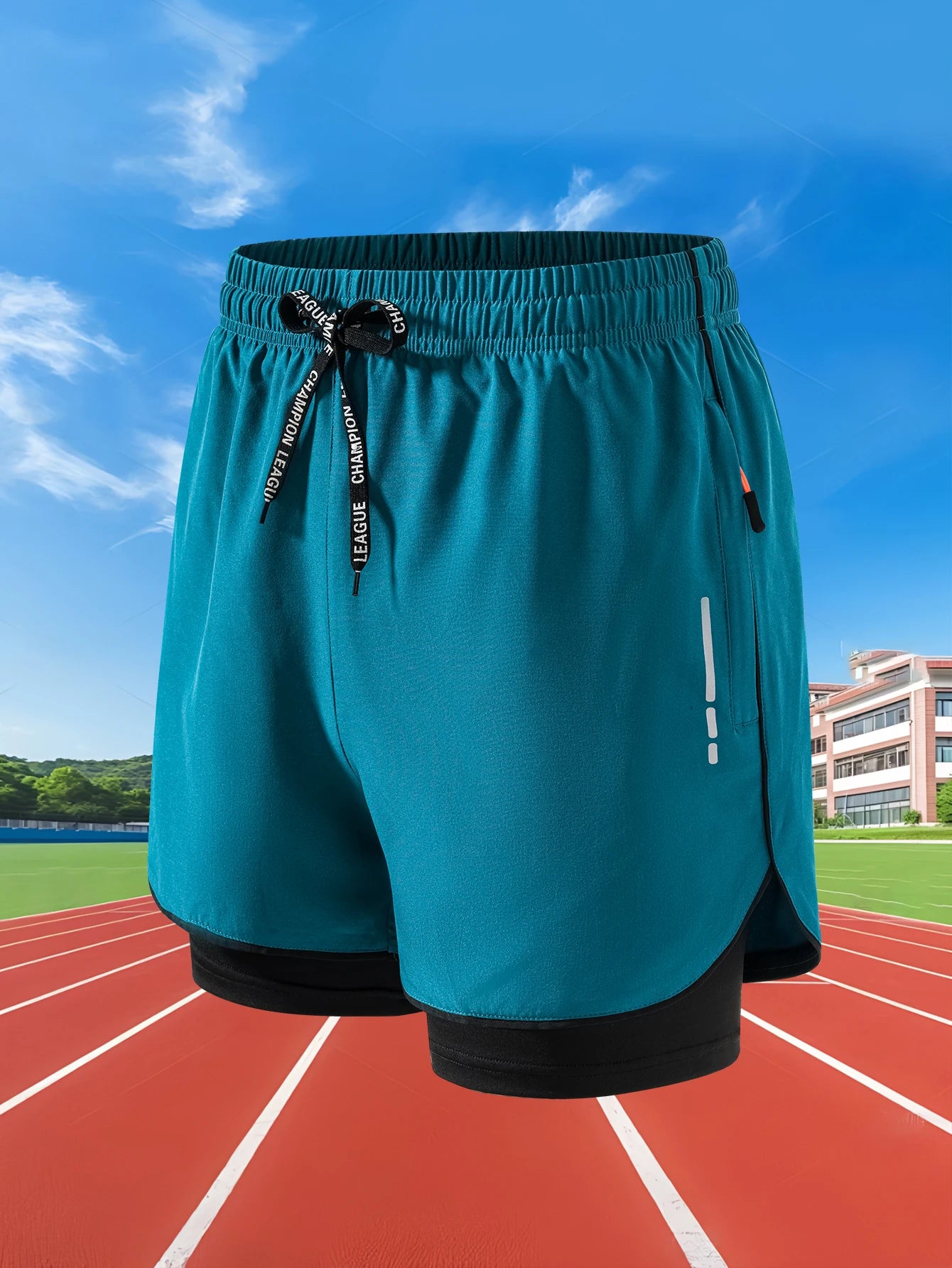 Men’s 2-in-1 Running Shorts – Quick-Dry Double Layer Gym Shorts
