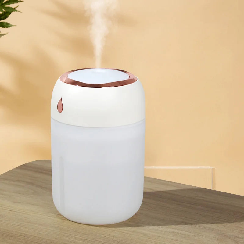 Portable Mini USB Humidifier – 330ml LED Aroma Diffuser