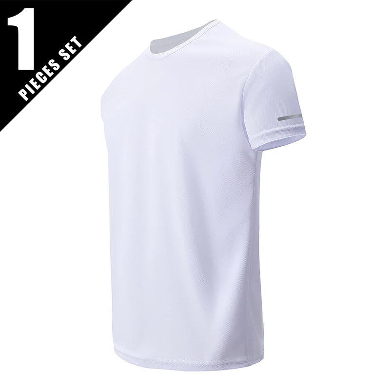 Men’s Summer Quick-Dry Printed Sports T-Shirt – Loose Fit