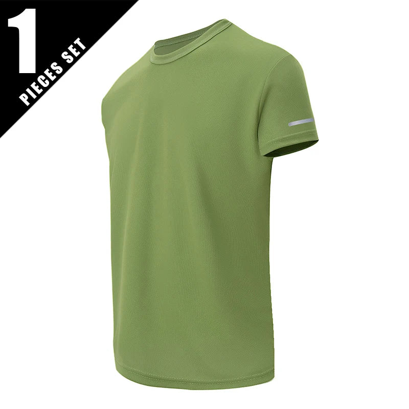 Men’s Summer Quick-Dry Printed Sports T-Shirt – Loose Fit