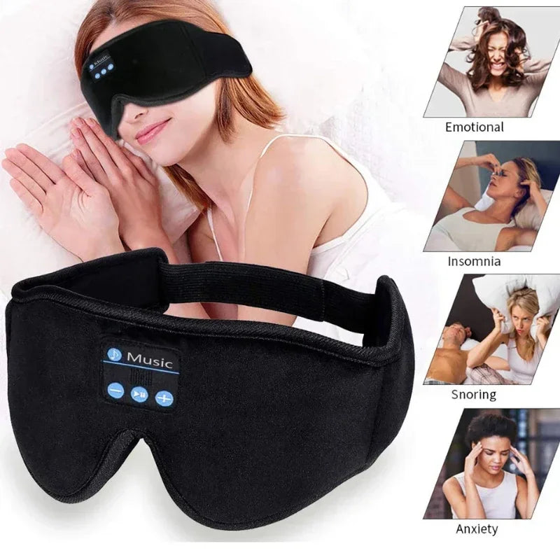 3D Bluetooth Sleep Mask with Built-In HD Headphones