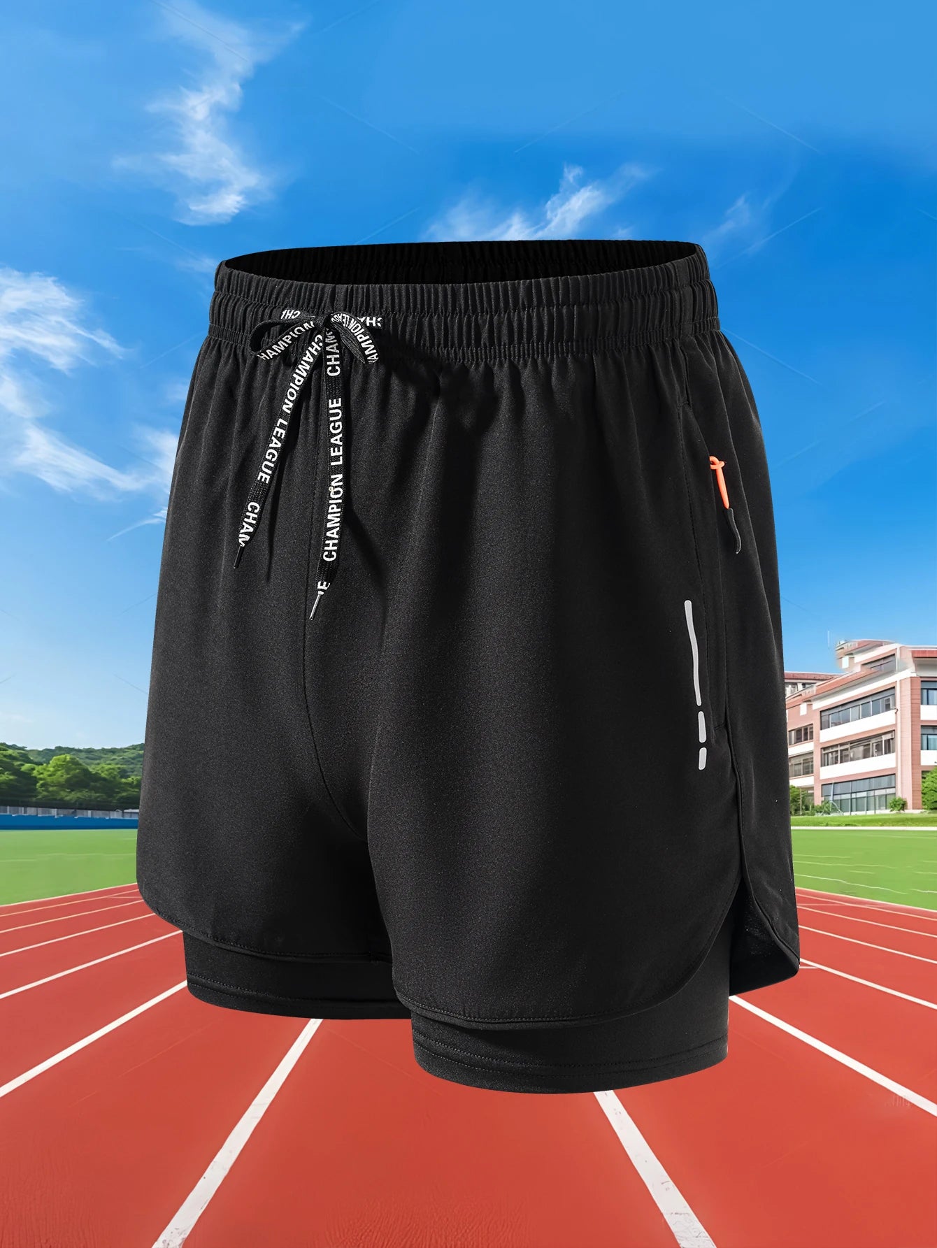 Men’s 2-in-1 Running Shorts – Quick-Dry Double Layer Gym Shorts