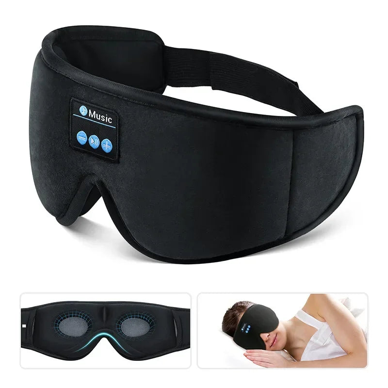 3D Bluetooth Sleep Mask with Built-In HD Headphones