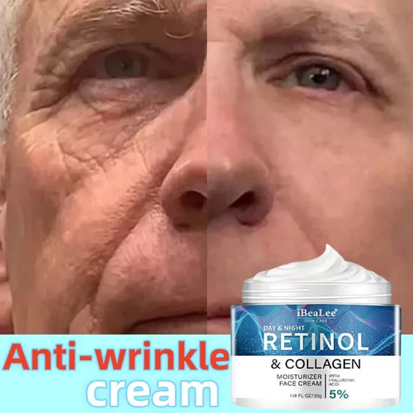 Men’s Retinol Collagen Cream – Anti-Wrinkle Firming Moisturizer