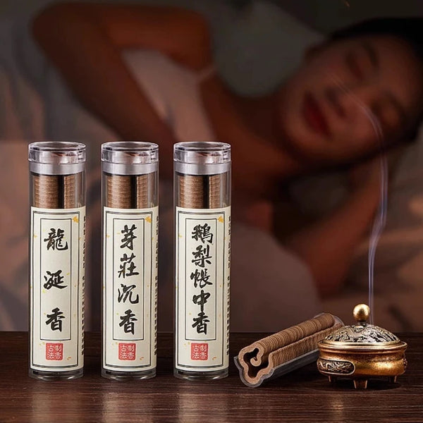 Natural Disk Incense & Mini Burner – Sandalwood & Cinnamon Aromatherapy