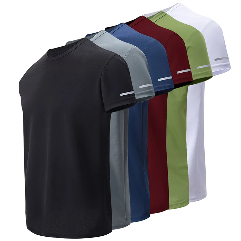 Men’s Summer Quick-Dry Printed Sports T-Shirt – Loose Fit