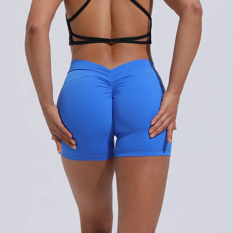 DIAS FIT JOY V-Back High-Waist Yoga Shorts – Hip Lifting Fitness Wear