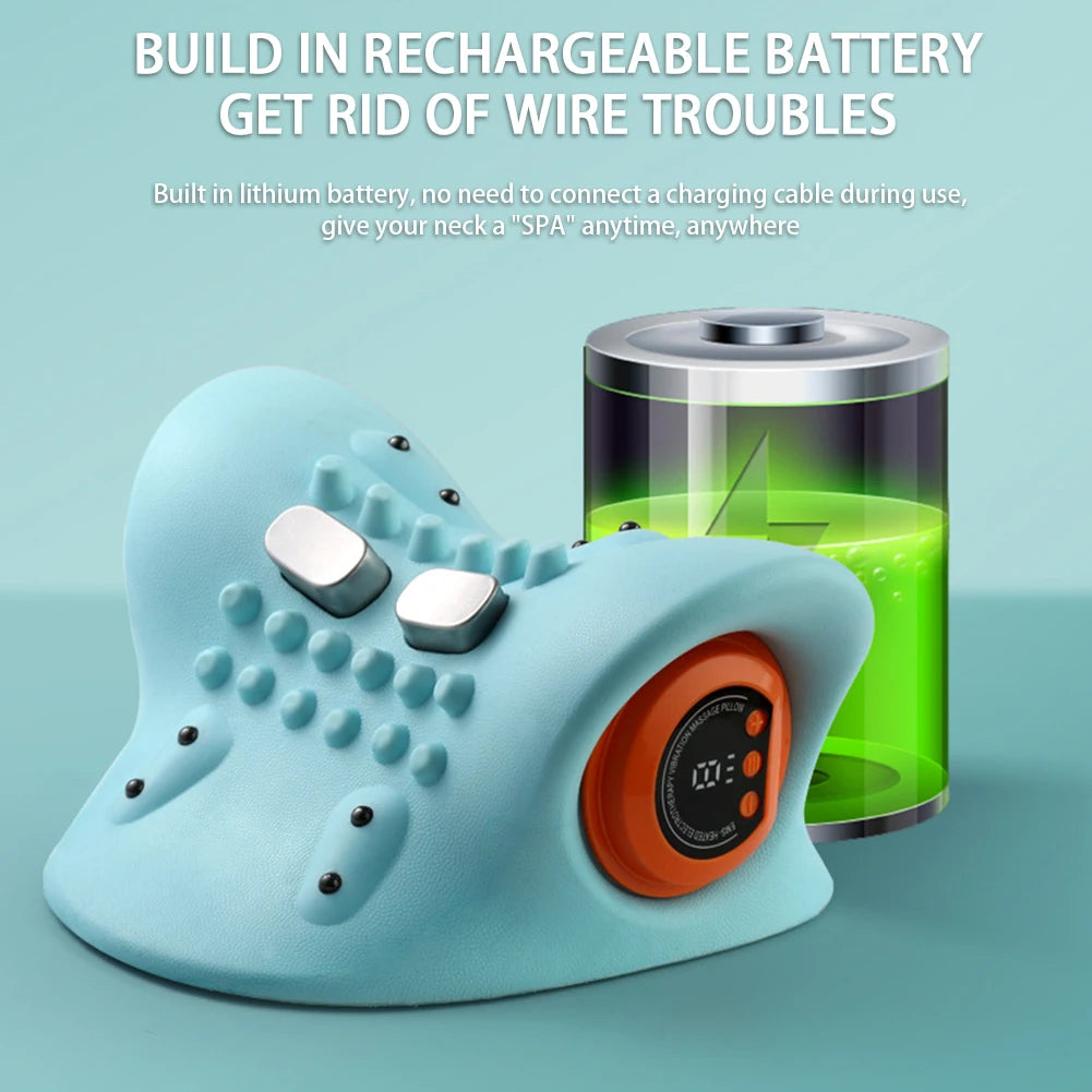 Portable Cervical Massager – Neck & Head Acupoint Massage Pillow