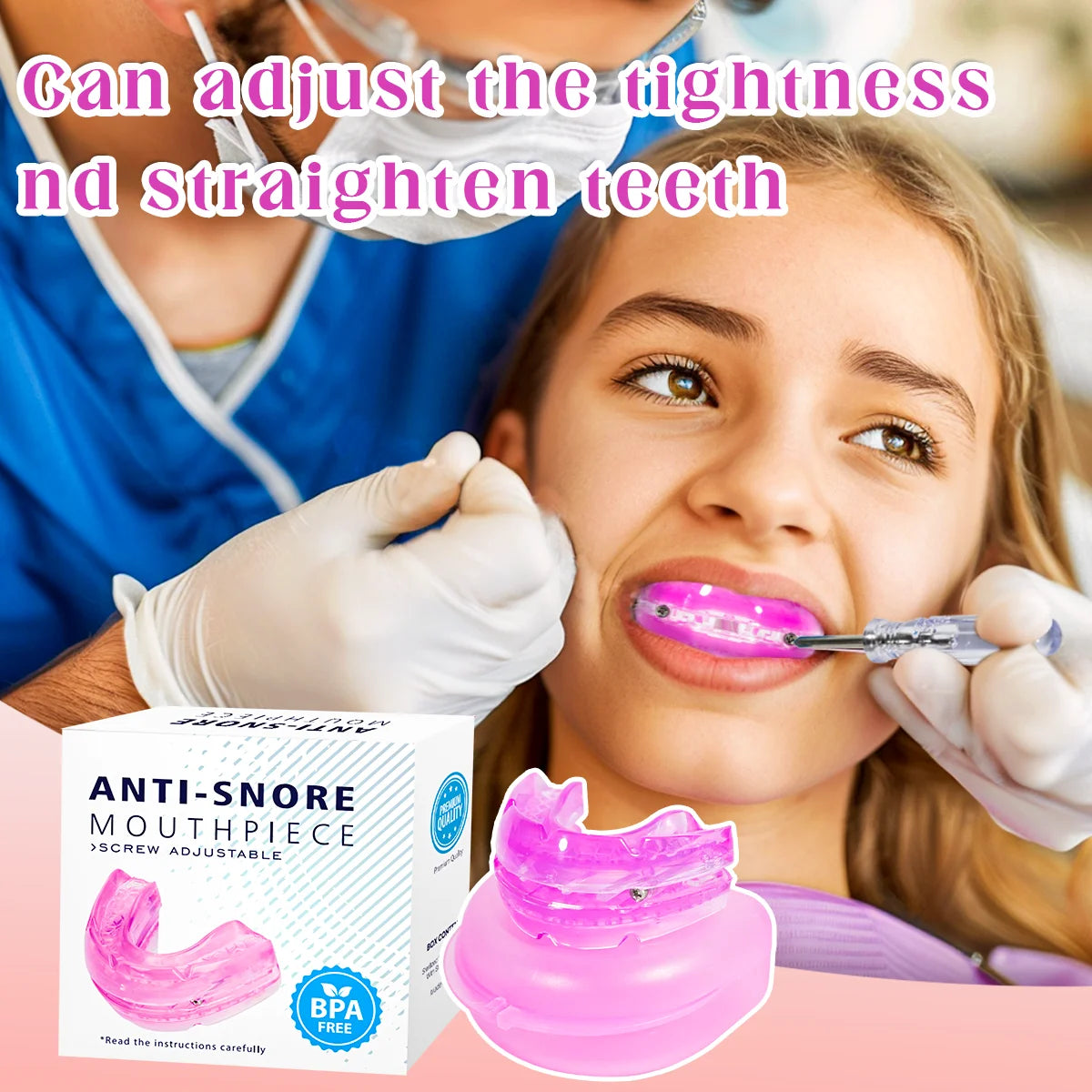 Anti-Snore Bruxism Mouth Guard – Nighttime Sleep Aid