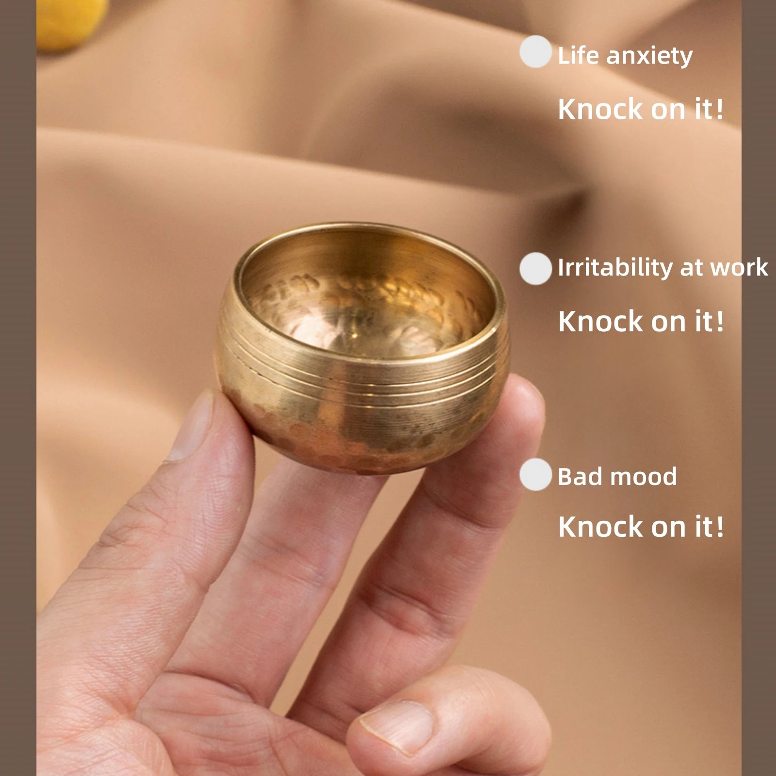 Mini Tibetan Singing Bowl – Handmade Meditation & Yoga Bowl