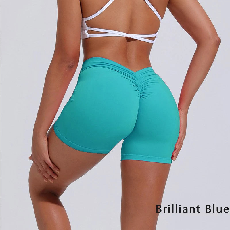 DIAS FIT JOY V-Back High-Waist Yoga Shorts – Hip Lifting Fitness Wear