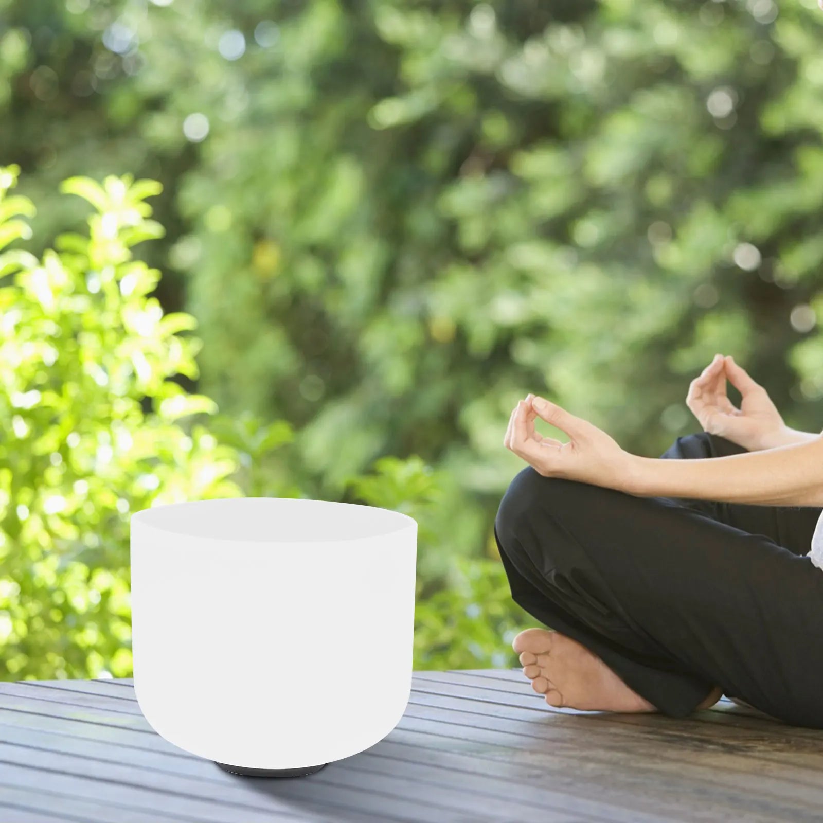 8-Inch Quartz Crystal Singing Bowl – Meditation & Sound Healing