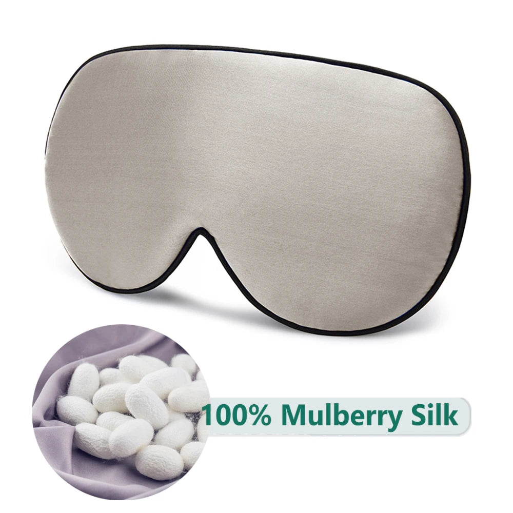 100% Natural Mulberry Silk Sleep Mask – Soft & Comfortable Eye Cover