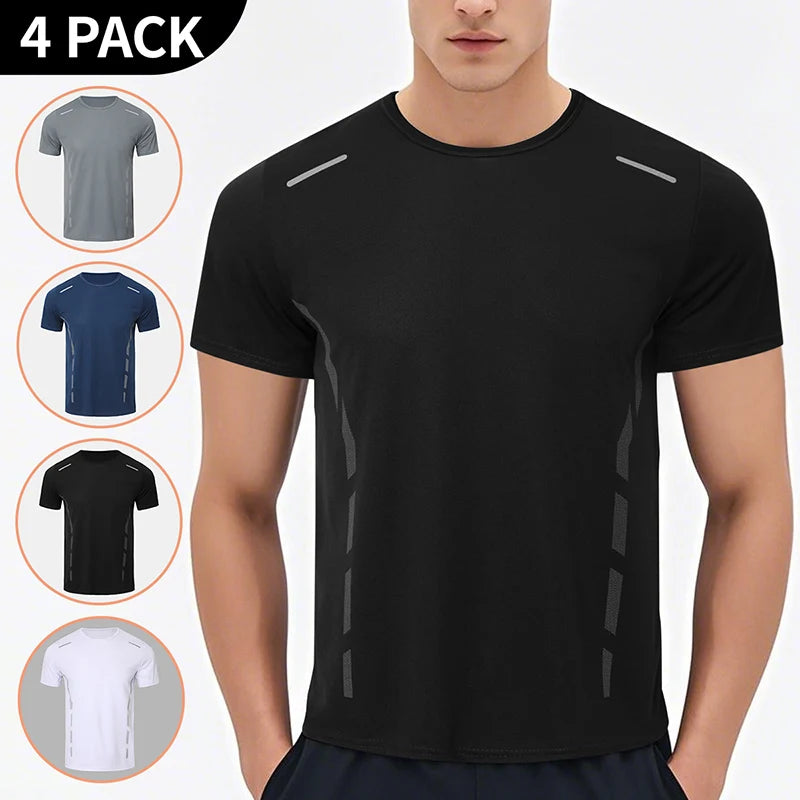 Men’s Summer Quick-Dry Printed Sports T-Shirt – Loose Fit