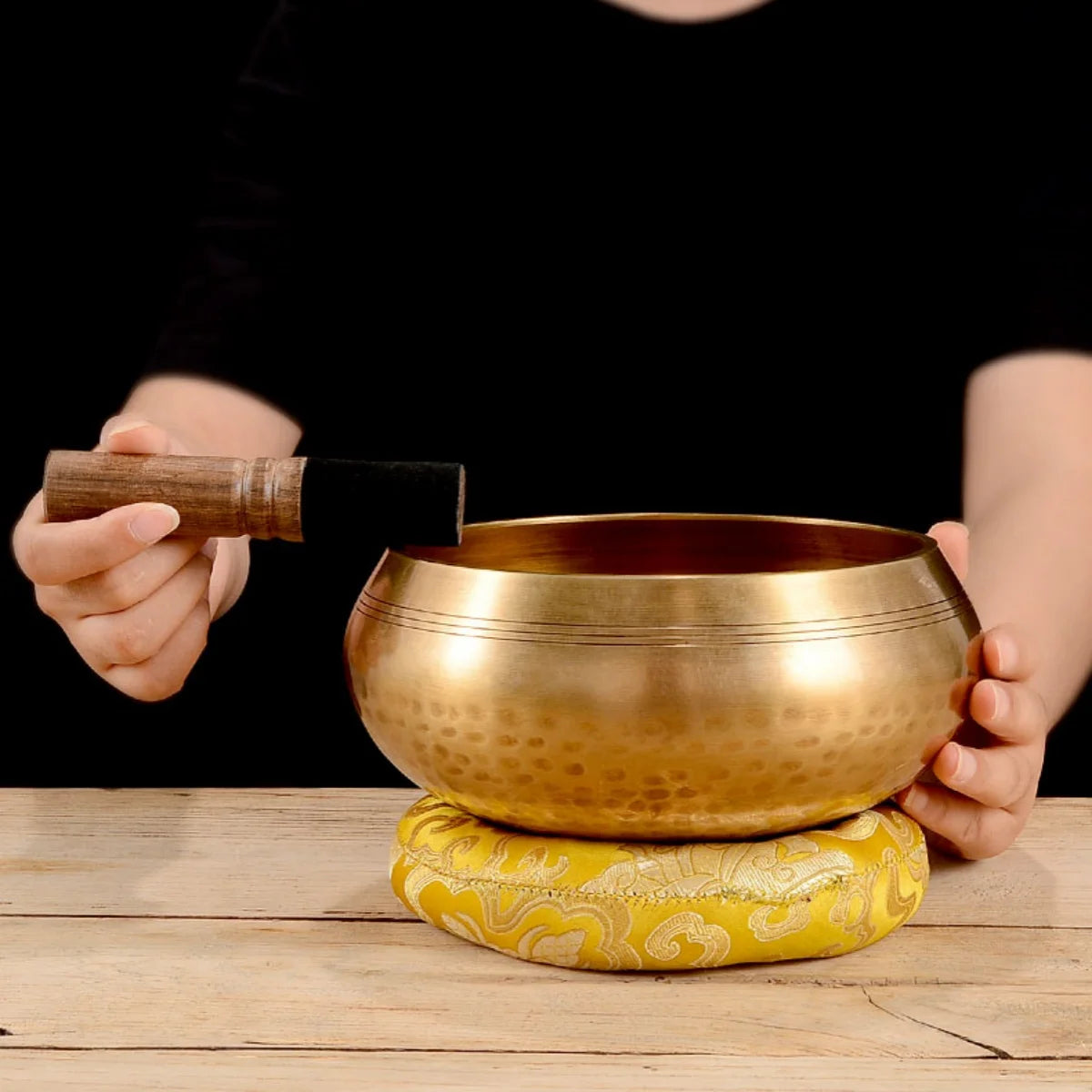 Tibetan Singing Bowl Set – 6 Sizes for Meditation & Yoga