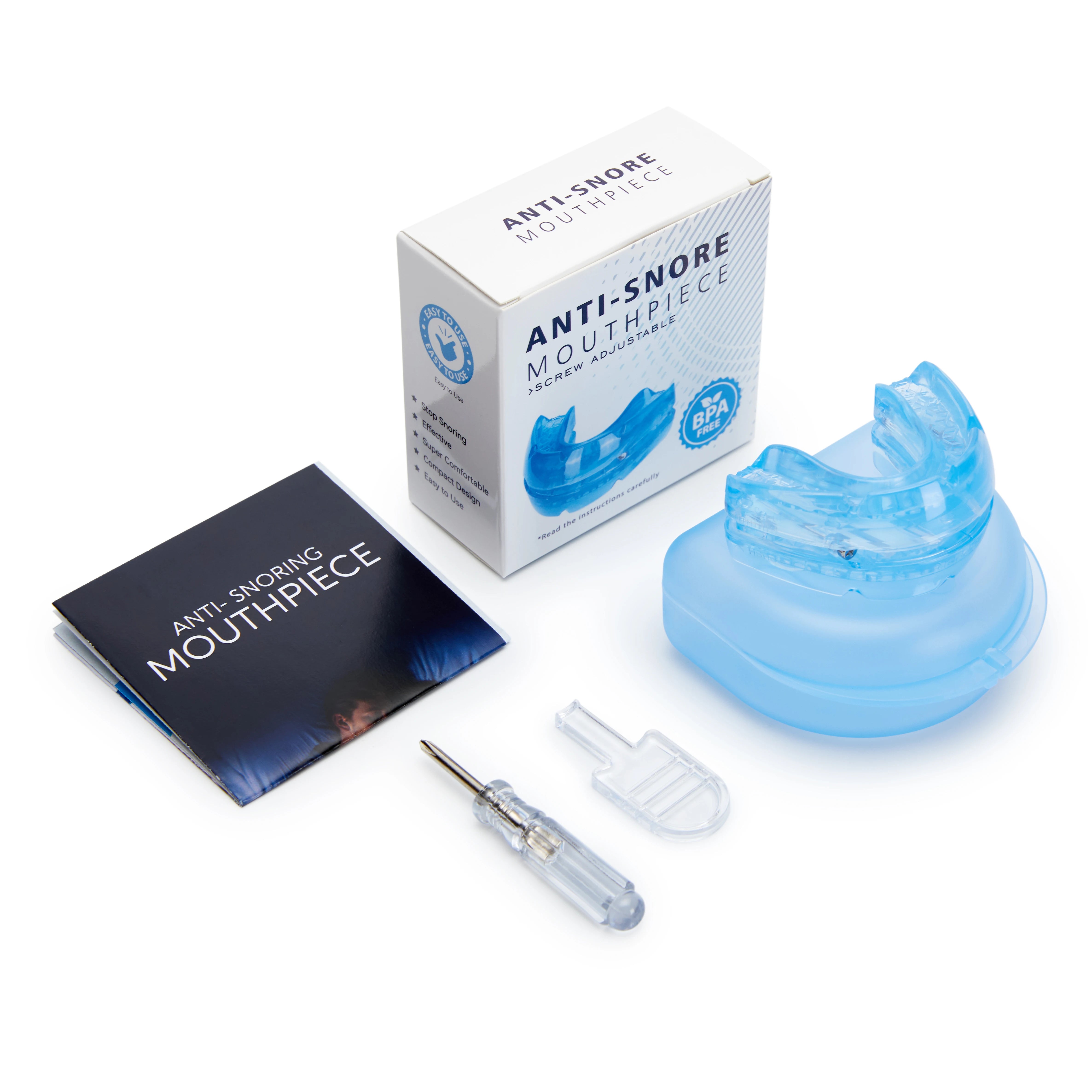 Anti-Snore Bruxism Mouth Guard – Nighttime Sleep Aid