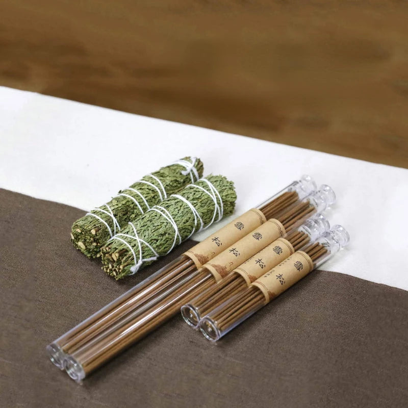 Palo Santo & White Sage Incense – Natural Aromatherapy Wood Set
