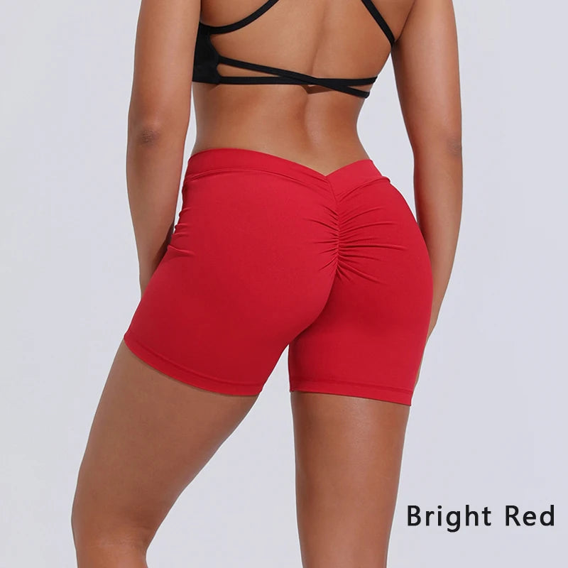 DIAS FIT JOY V-Back High-Waist Yoga Shorts – Hip Lifting Fitness Wear