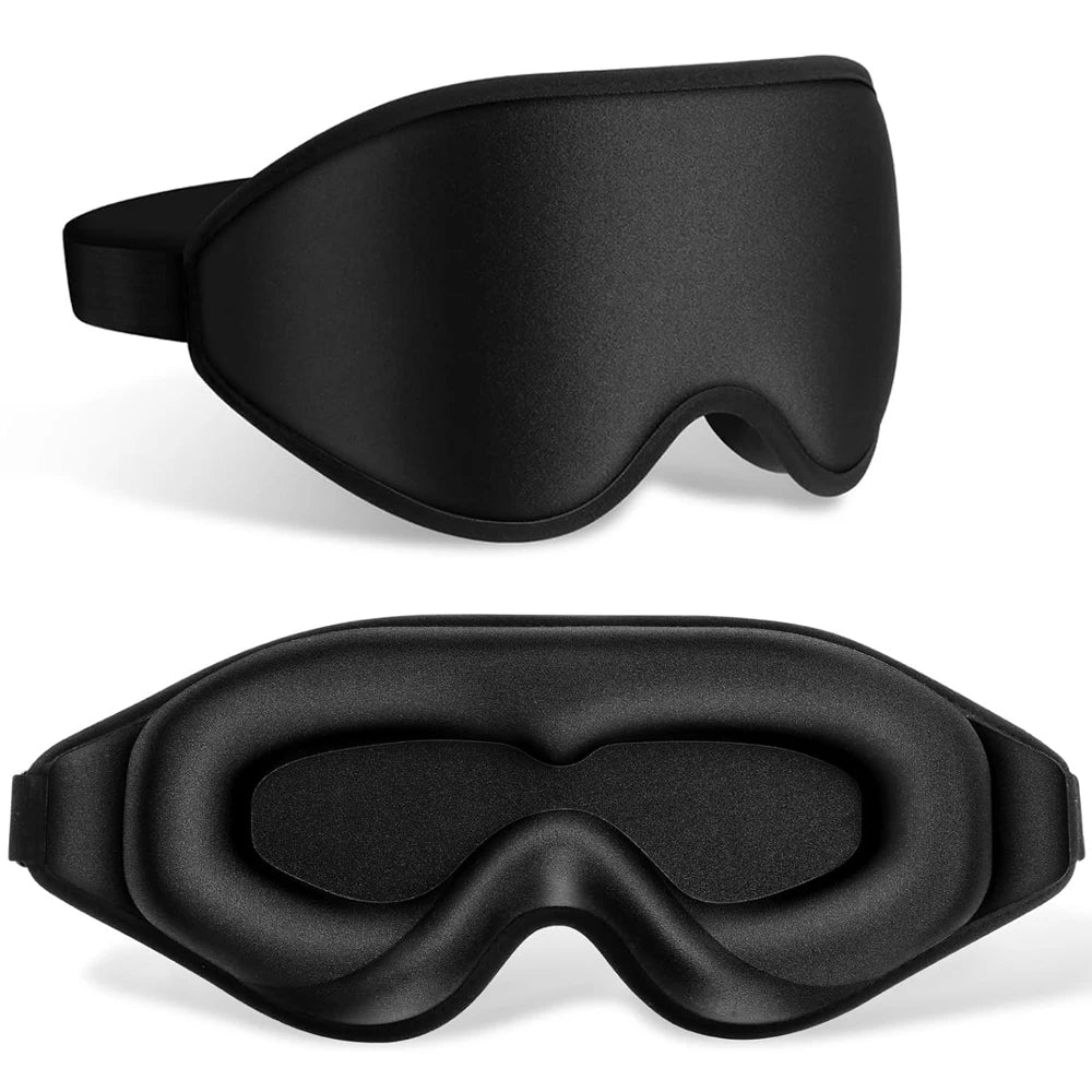 3D Memory Foam Sleep Mask – 100% Light-Blocking Eye Cover
