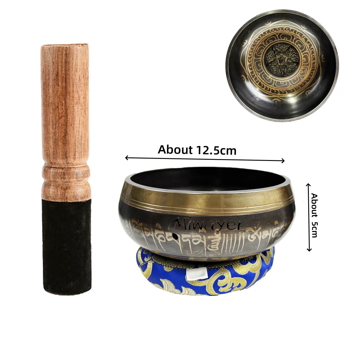 Tibetan Singing Bowl Set – 8.5–20CM for Meditation & Chakra Healing