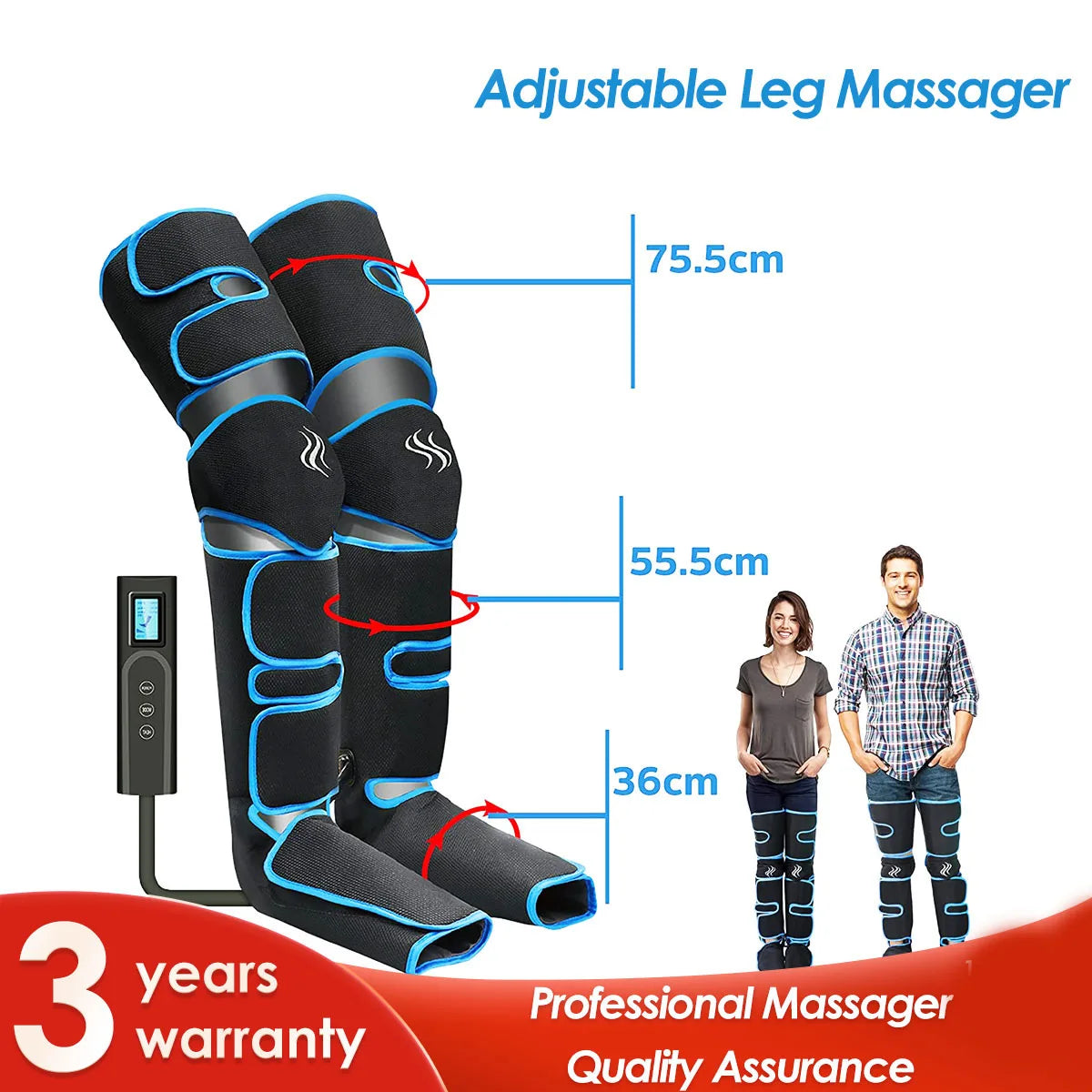 Foot & Leg Air Pressure Massager – Circulation & Lymphatic Drainage Device