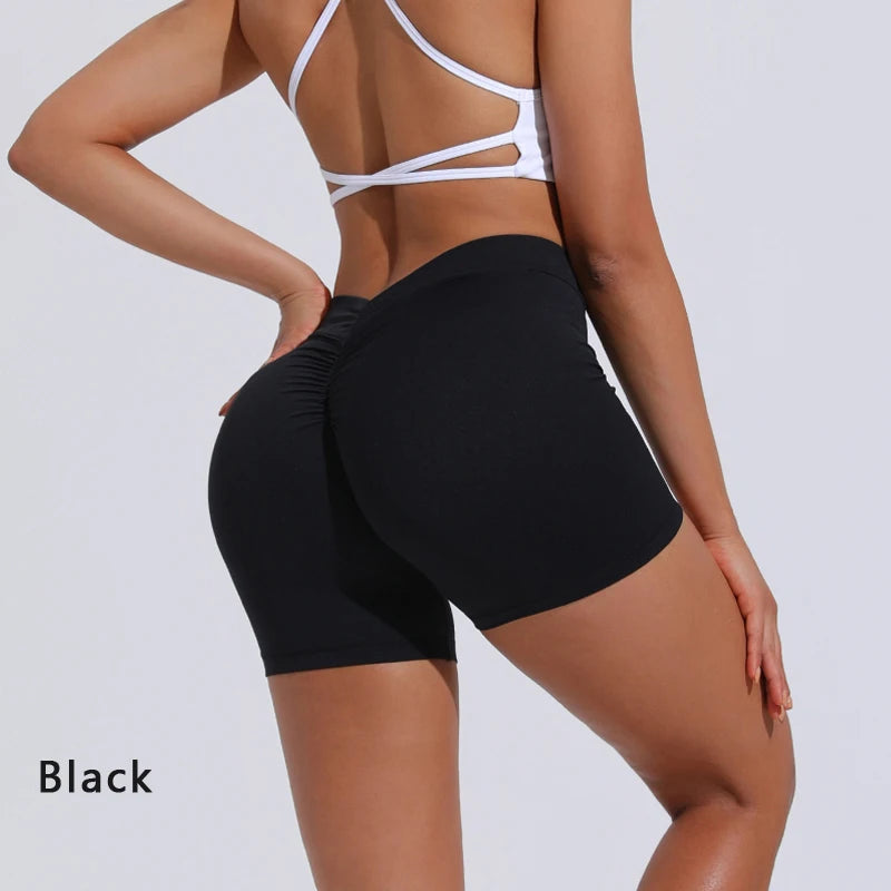DIAS FIT JOY V-Back High-Waist Yoga Shorts – Hip Lifting Fitness Wear