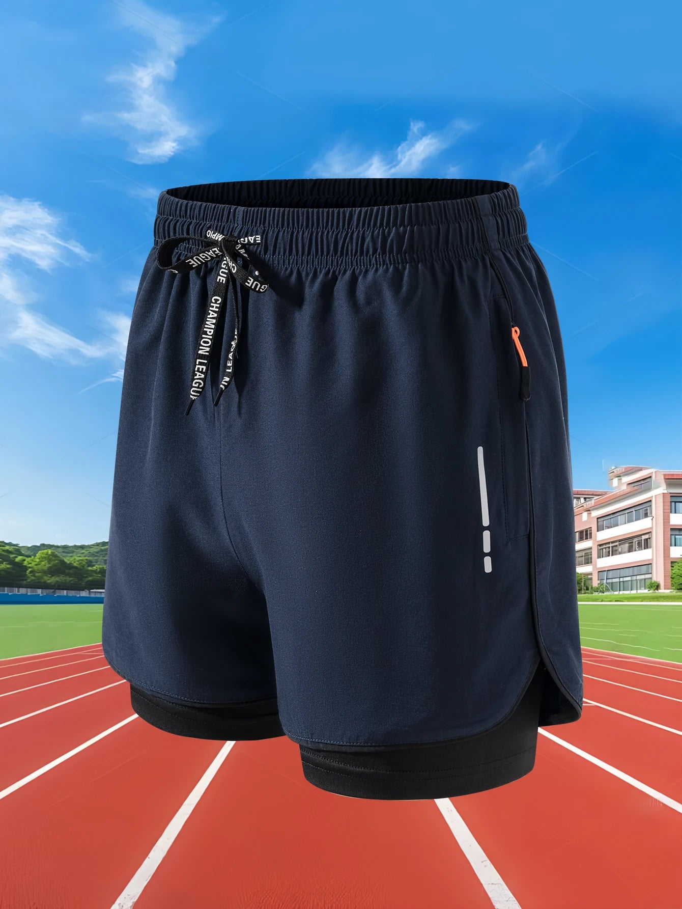 Men’s 2-in-1 Running Shorts – Quick-Dry Double Layer Gym Shorts