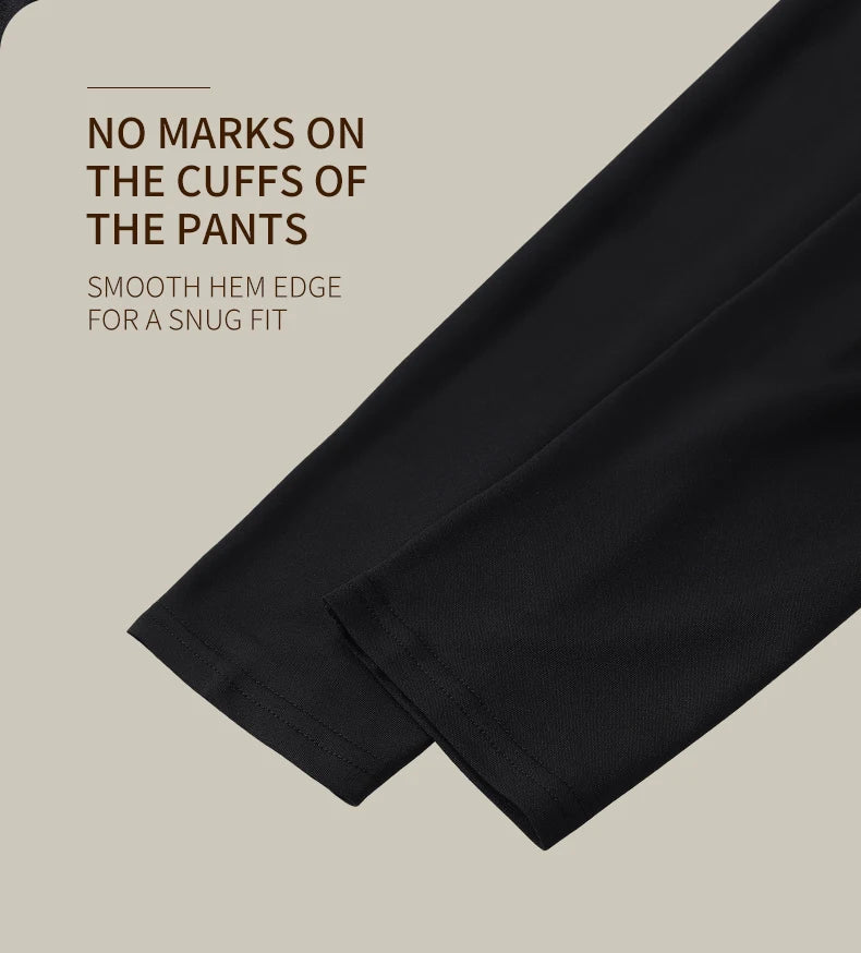 Men’s Warm Plush Pants – Thickened Slim-Fit Sports Bottoms