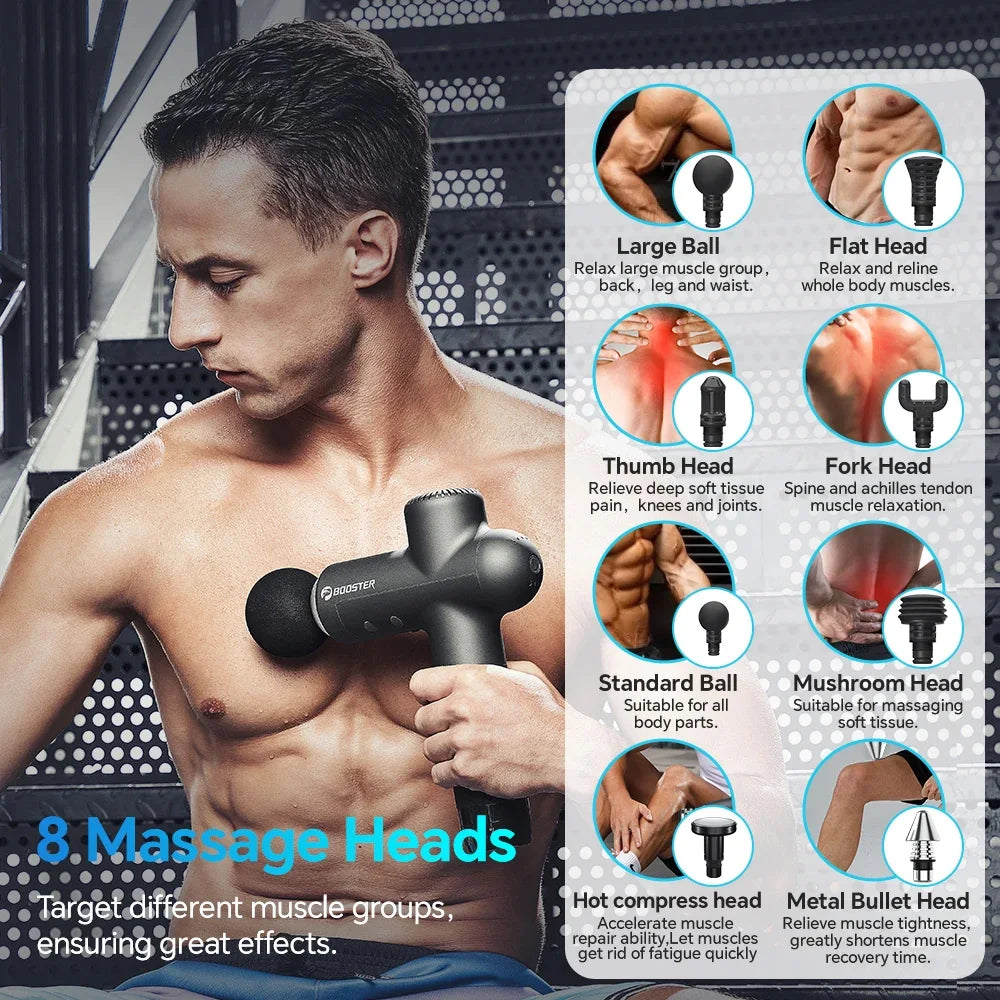 Booster Electric Massage Gun – Smart Fascia Muscle Relaxation Device