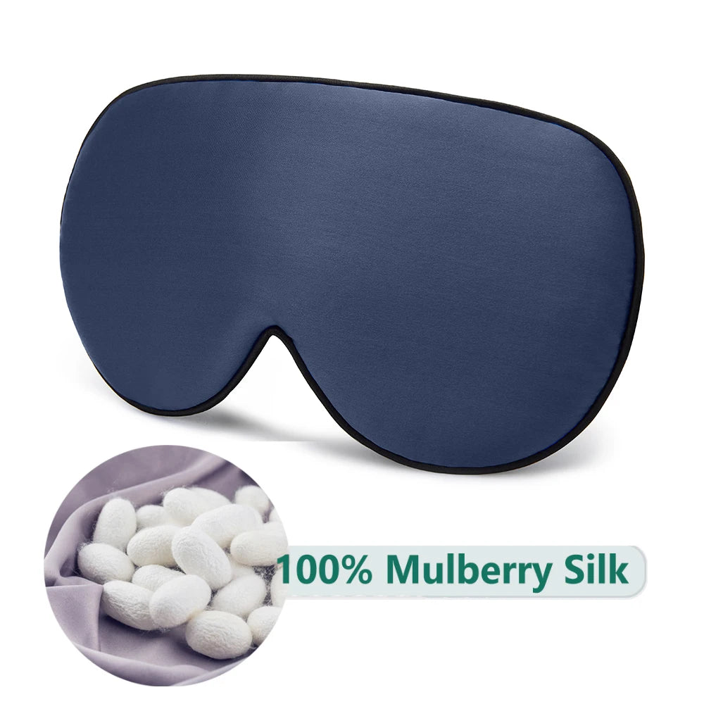 100% Natural Mulberry Silk Sleep Mask – Soft & Comfortable Eye Cover