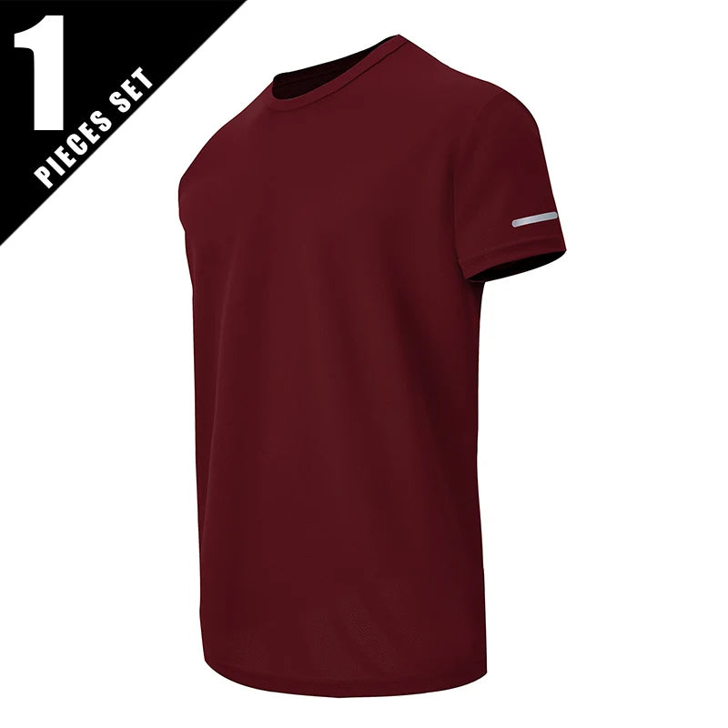 Men’s Summer Quick-Dry Printed Sports T-Shirt – Loose Fit