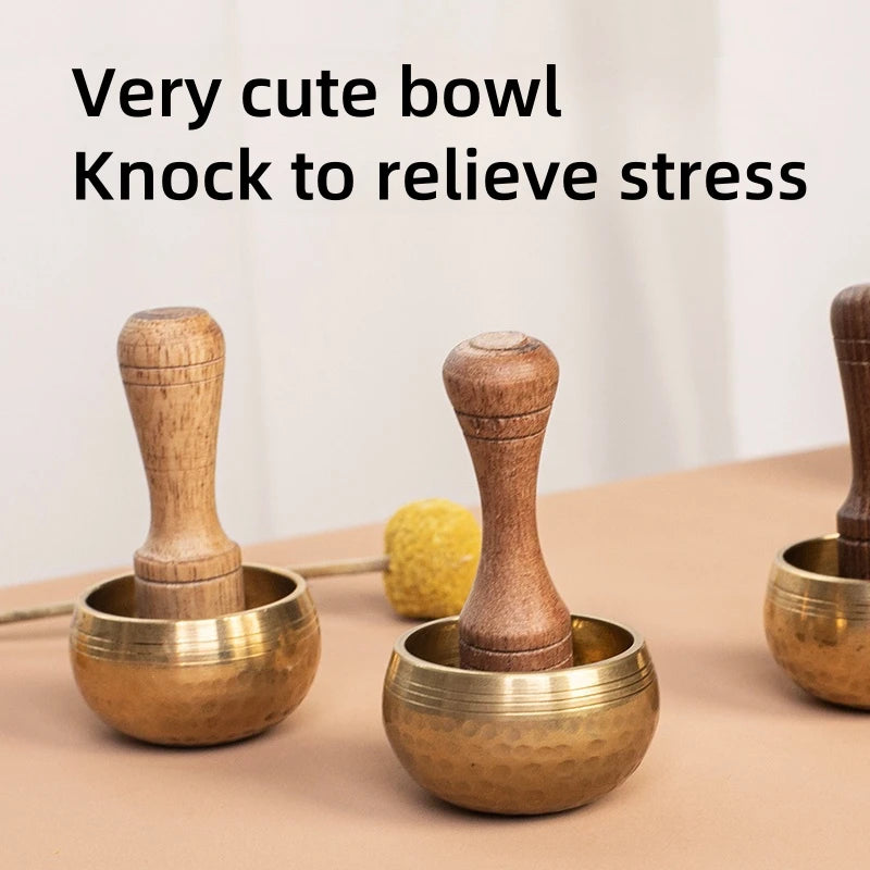 Mini Tibetan Singing Bowl – Handmade Meditation & Yoga Bowl