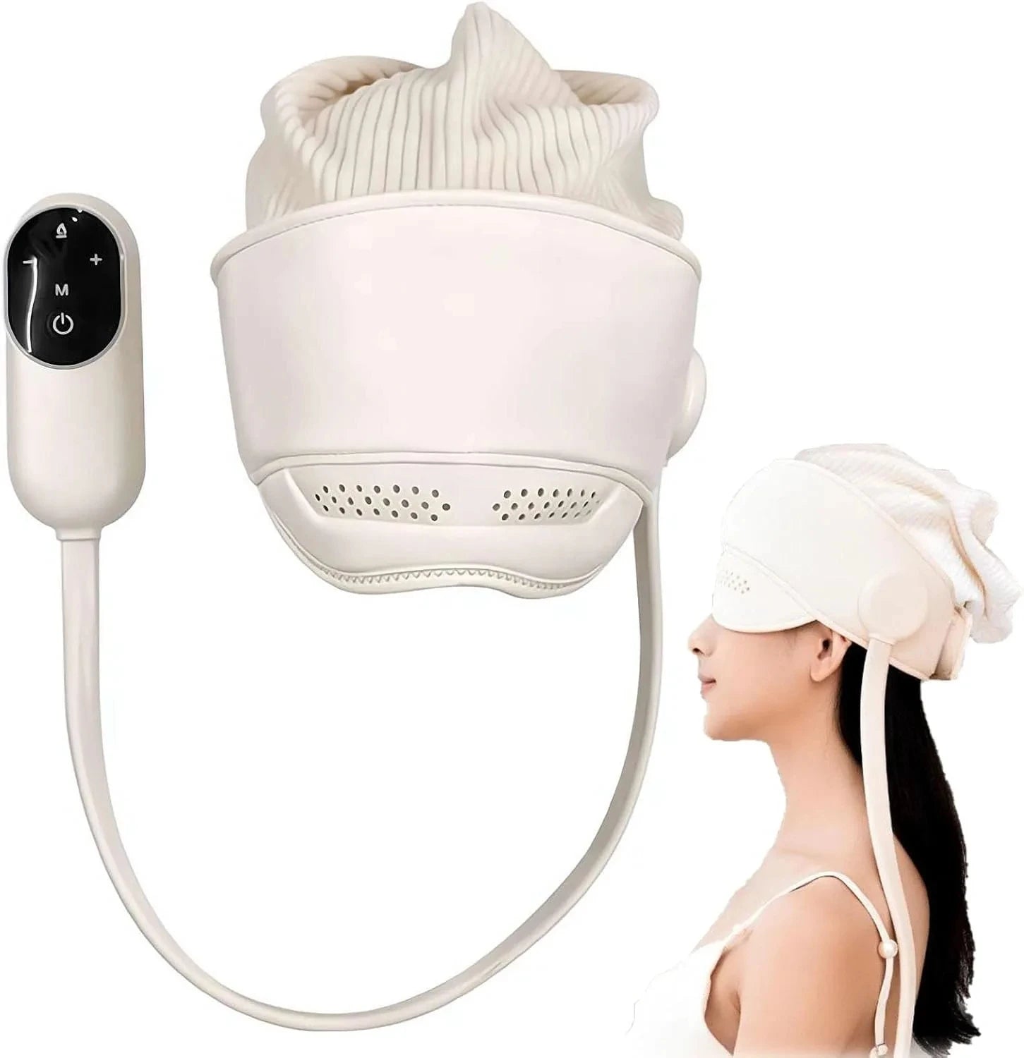 Graphene Heating Head Massager – Air Pressure & Eye Hot Compress