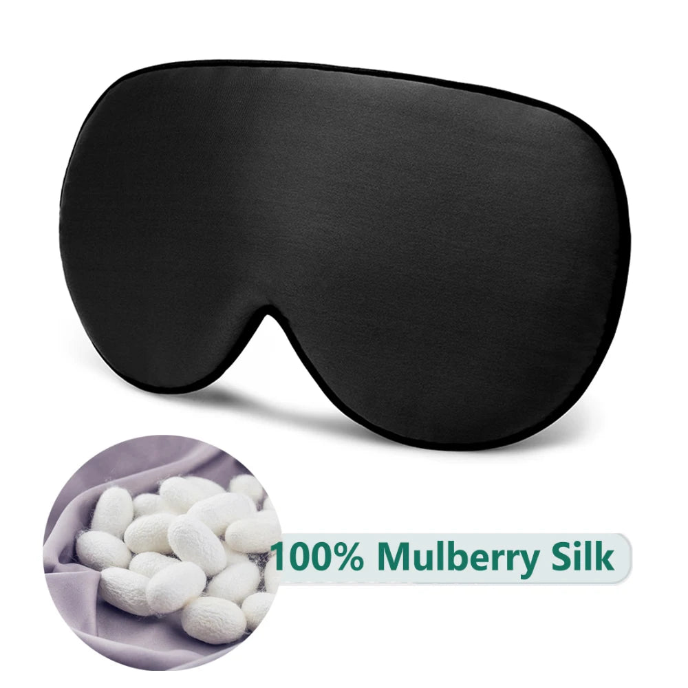 100% Natural Mulberry Silk Sleep Mask – Soft & Comfortable Eye Cover