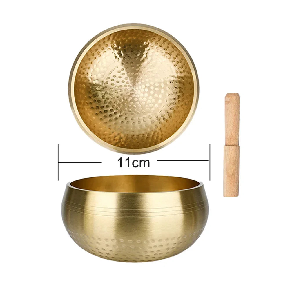 Tibetan Brass Singing Bowl – Handmade Meditation & Healing Tool