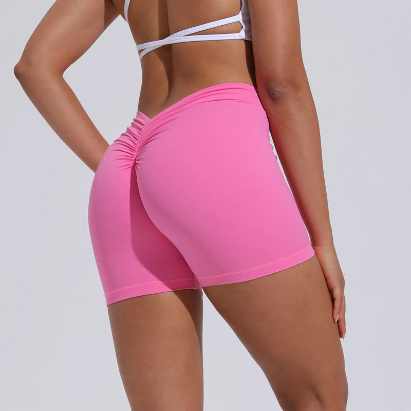 DIAS FIT JOY V-Back High-Waist Yoga Shorts – Hip Lifting Fitness Wear