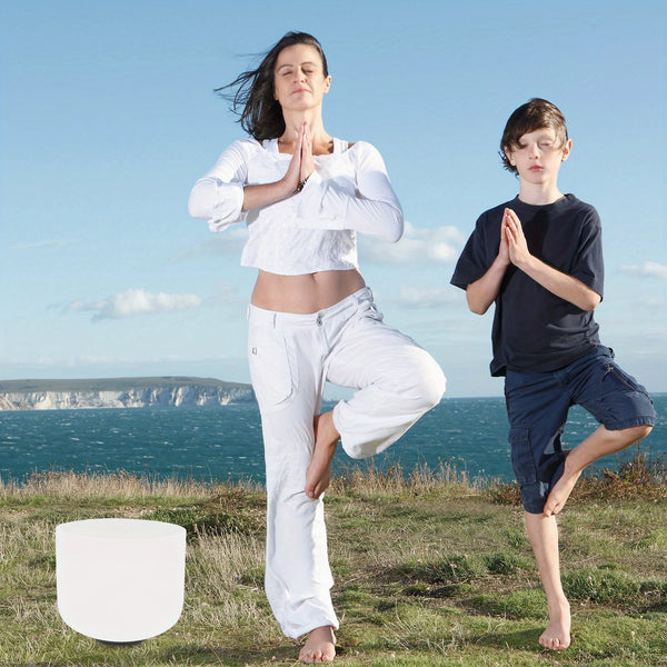 8-Inch Quartz Crystal Singing Bowl – Meditation & Sound Healing