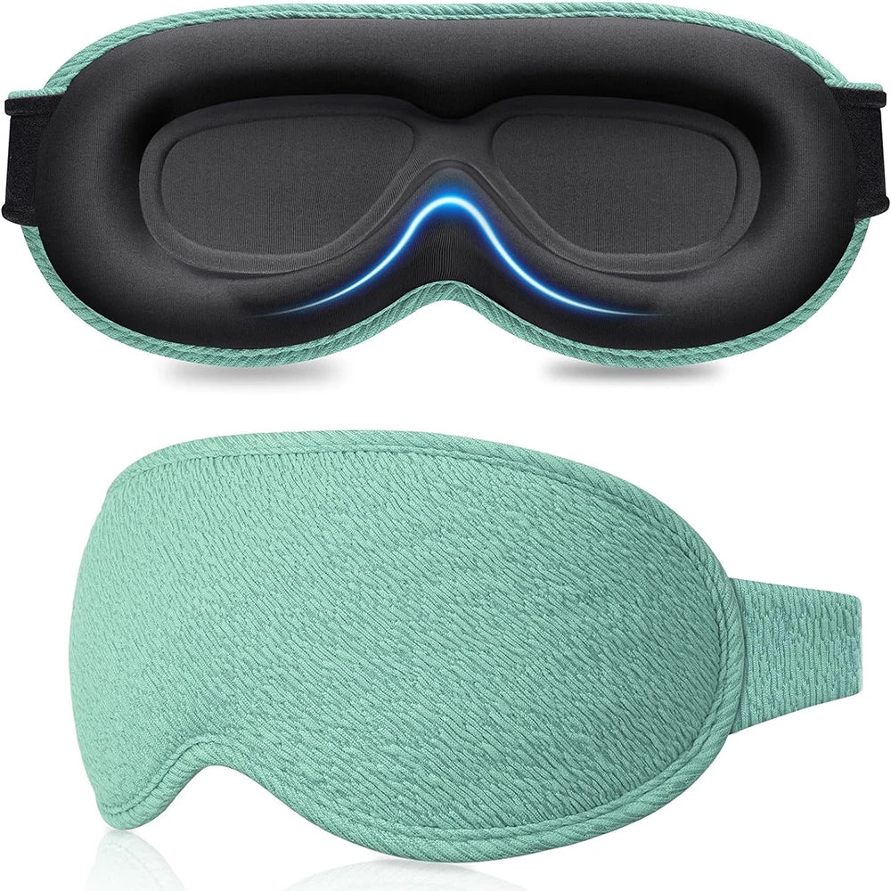 3D Memory Foam Sleep Mask – 100% Light-Blocking Eye Cover